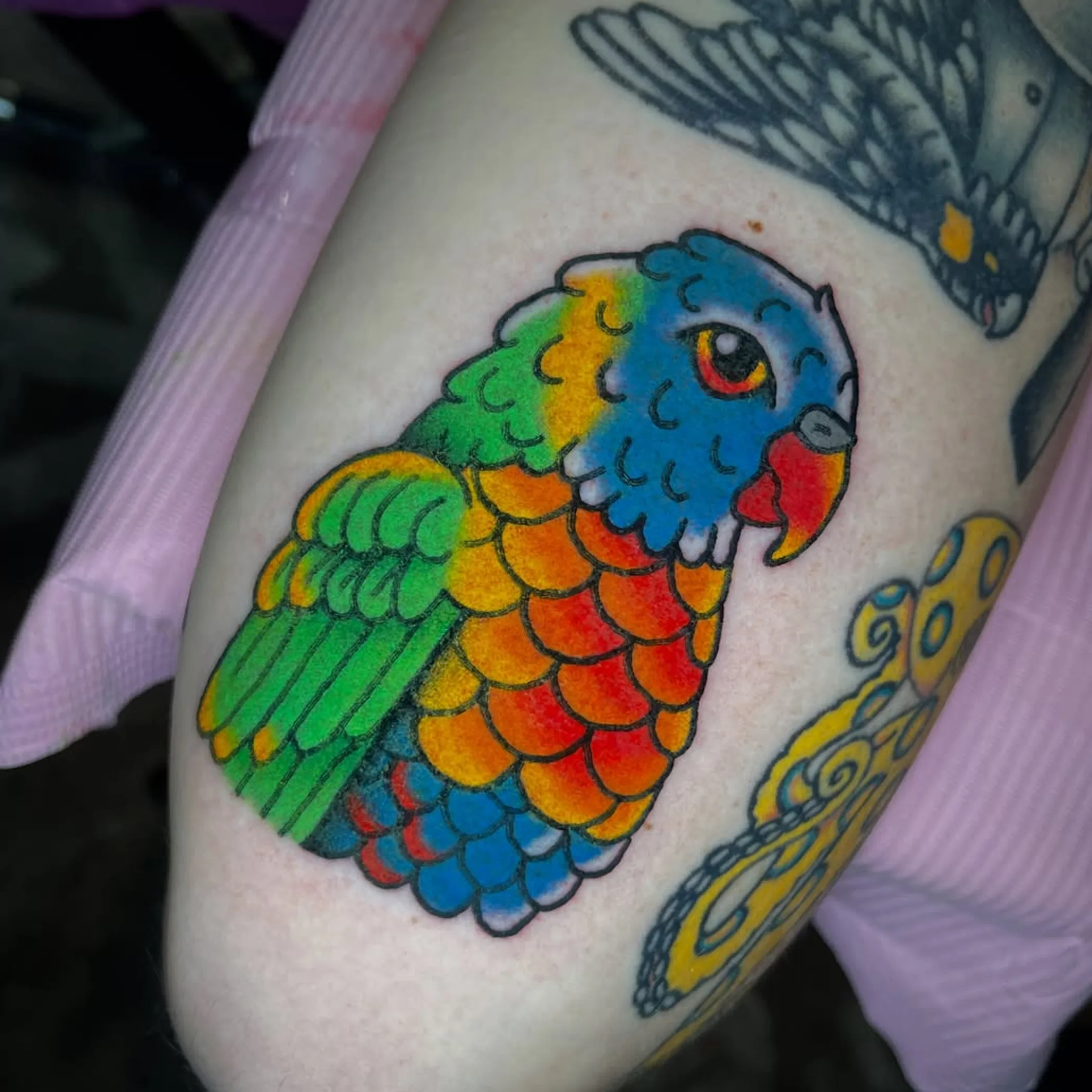 cosmetic tattoo on skin